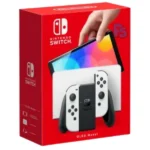 Nintendo Switch OLED White console Pakistan with white Joy-Con controllers portable gaming system for family and handheld gaming