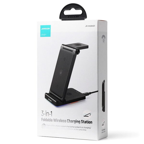 JoyRoom 3-in-1 Foldable Wireless Charging Station – JR-WQN01