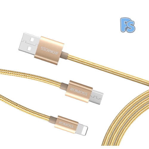 Romoss 2 IN 1 - USB to Lightning + Micro USB Cable - CB20A-71-933