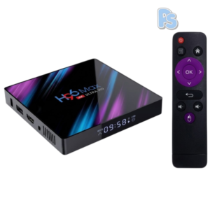 H96MAX Smart TV Box featuring 8GB RAM, 64GB storage, Android 11 operating system, 4K Ultra HD support, WiFi connectivity, and smooth streaming performance.