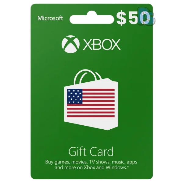 Xbox Gift Card USA 50$ Xbox Gift Card USA $50 Digital Code for Xbox and Microsoft Store