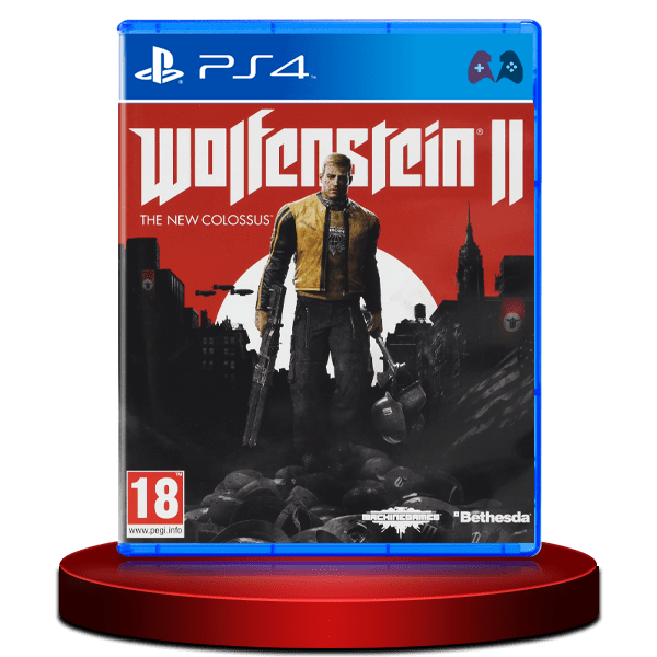 Wolfenstein 2 The New Colossus PS4 game disc in pakistan 2026 high quality cover