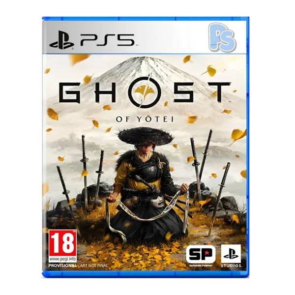 ghost of yotei ps5 cinematic samurai style combat in feudal japan inspired world with warrior holding katana in misty mountain environment